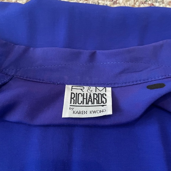 R & M Richard’s Royal Blue 2 Piece Outfit, Pants & Top. Size 8. Y2K - Picture 7 of 11